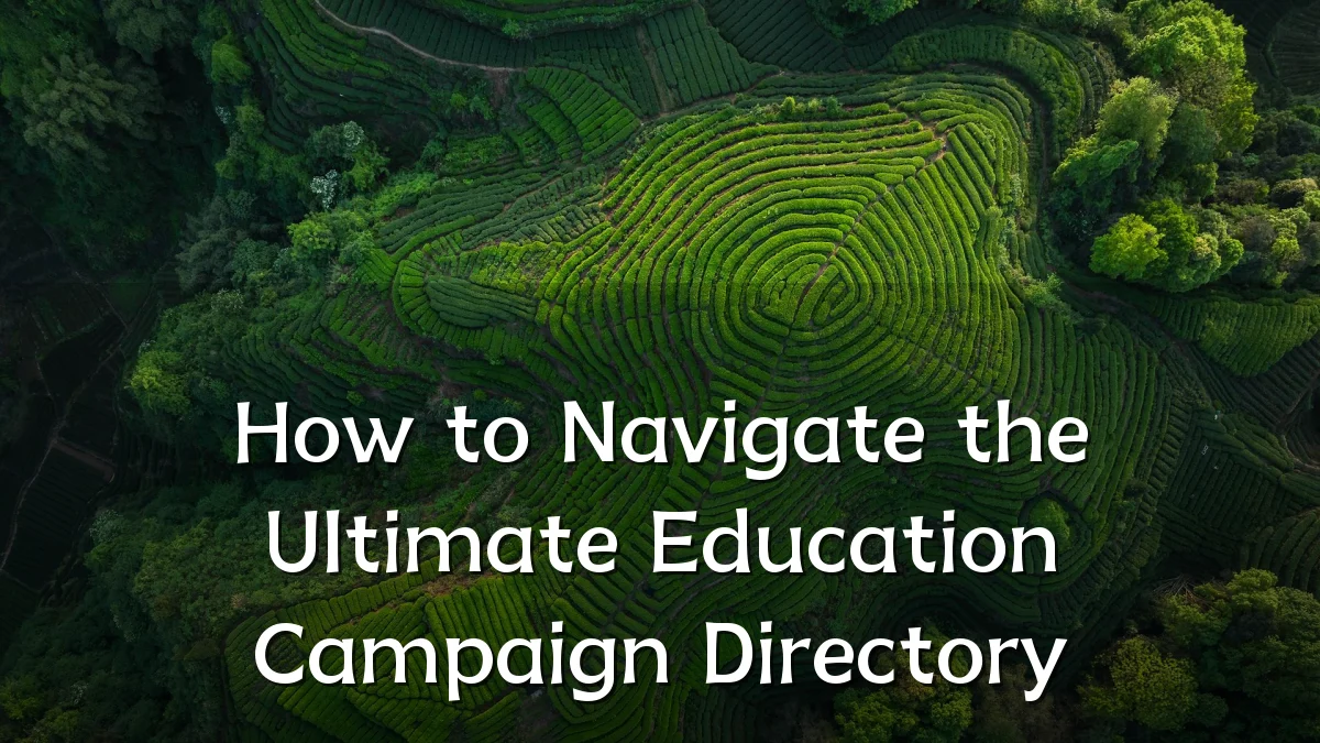 How to Navigate the Ultimate Education Campaign Directory