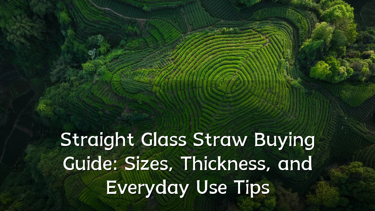 Straight Glass Straw Buying Guide: Sizes, Thickness, and Everyday Use Tips