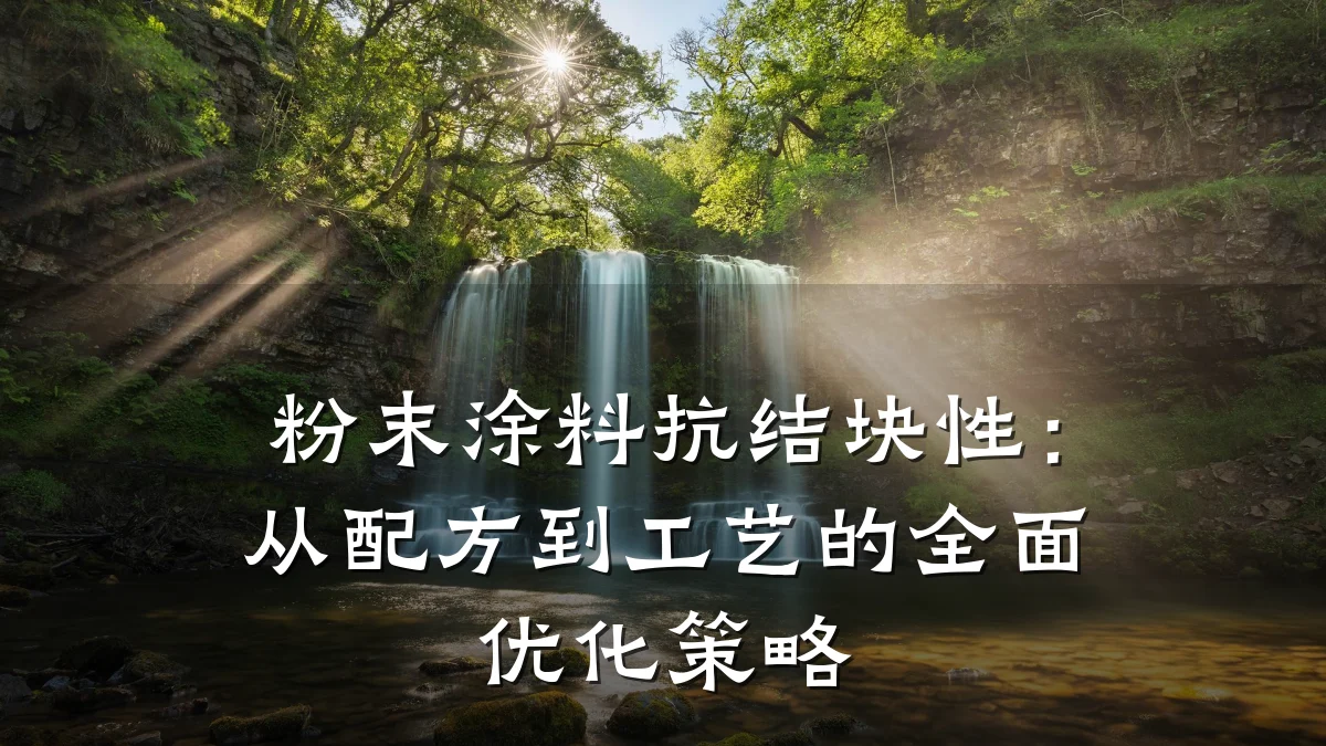 粉末涂料抗结块性:从配方到工艺的全面优化策略