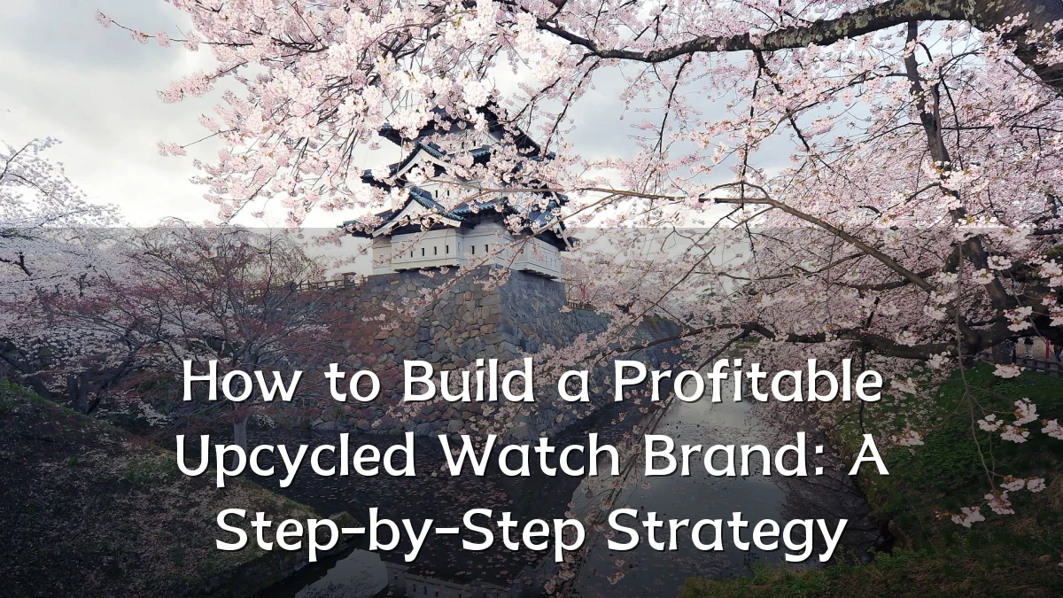 How to Build a Profitable Upcycled Watch Brand: A Step-by-Step Strategy